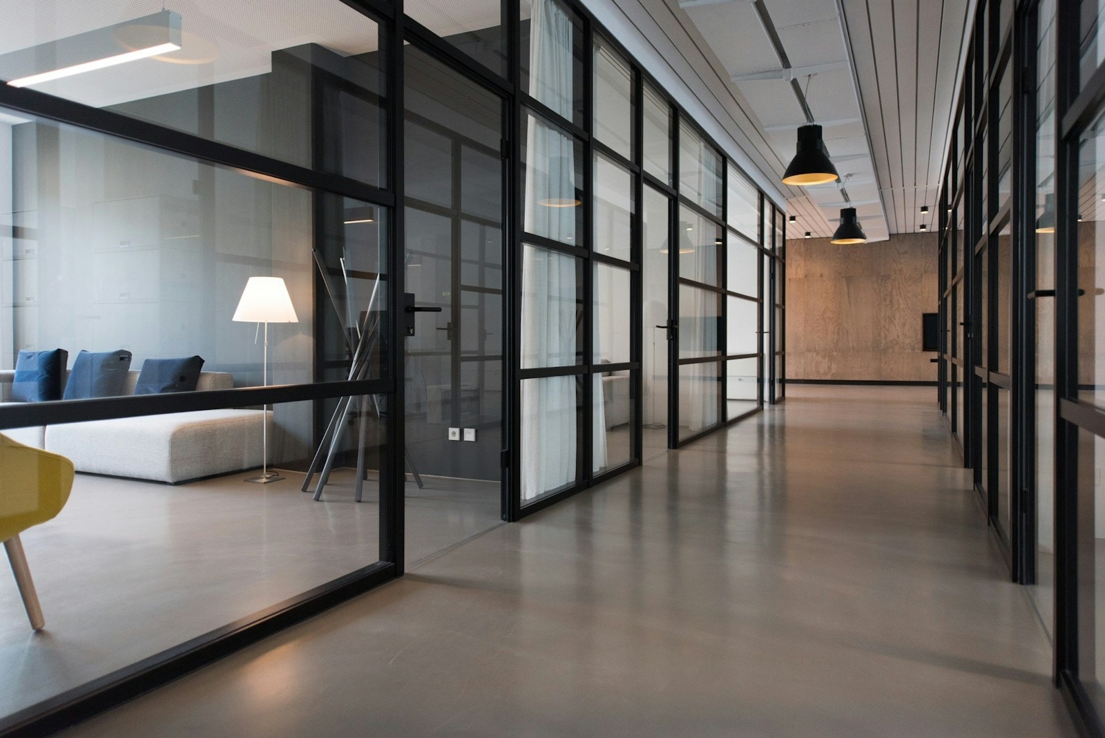 Bright modern interior with open design